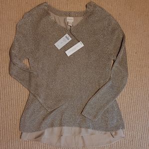 NWT Chico's long sleeve pullover shirt women's 2XL